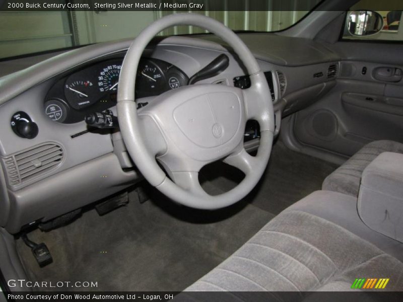 Sterling Silver Metallic / Medium Gray 2000 Buick Century Custom