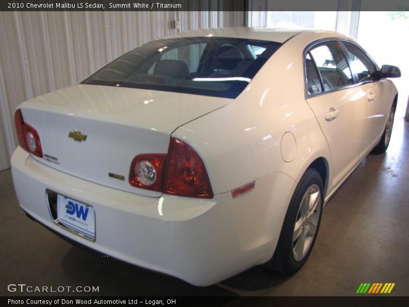 Summit White / Titanium 2010 Chevrolet Malibu LS Sedan