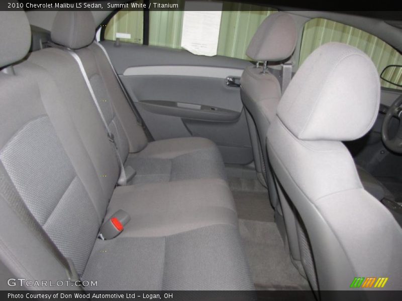 Summit White / Titanium 2010 Chevrolet Malibu LS Sedan