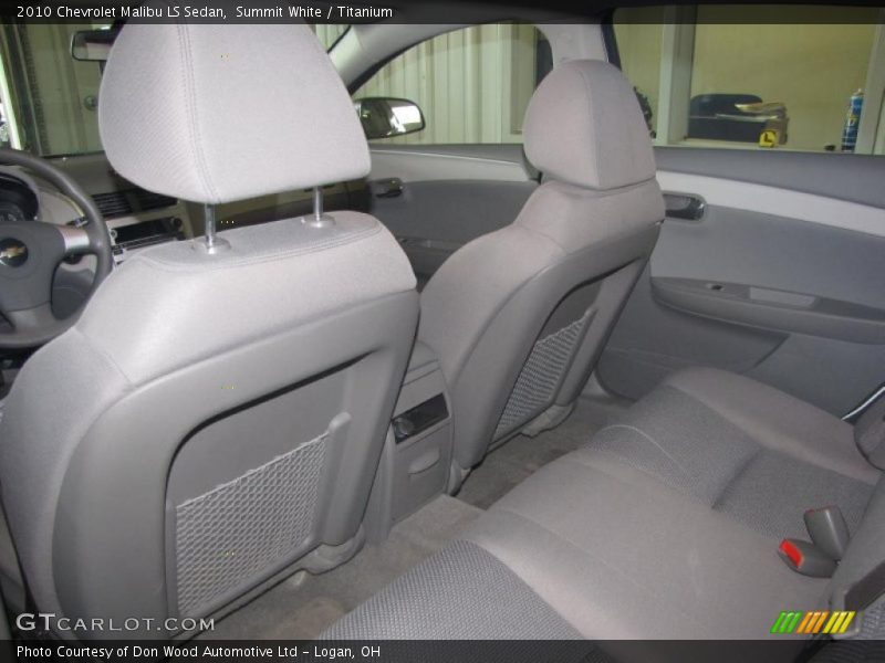 Summit White / Titanium 2010 Chevrolet Malibu LS Sedan