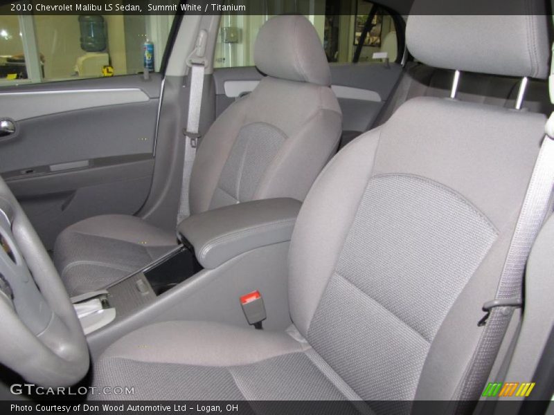 Summit White / Titanium 2010 Chevrolet Malibu LS Sedan