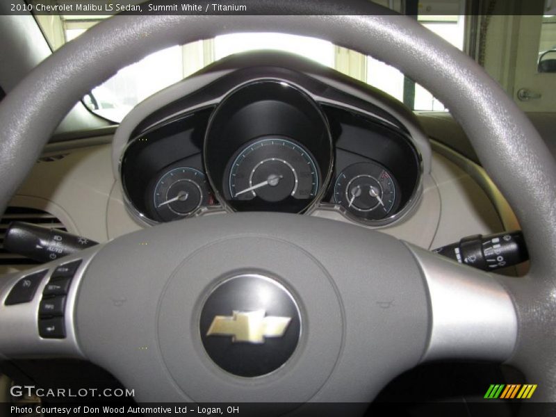 Summit White / Titanium 2010 Chevrolet Malibu LS Sedan