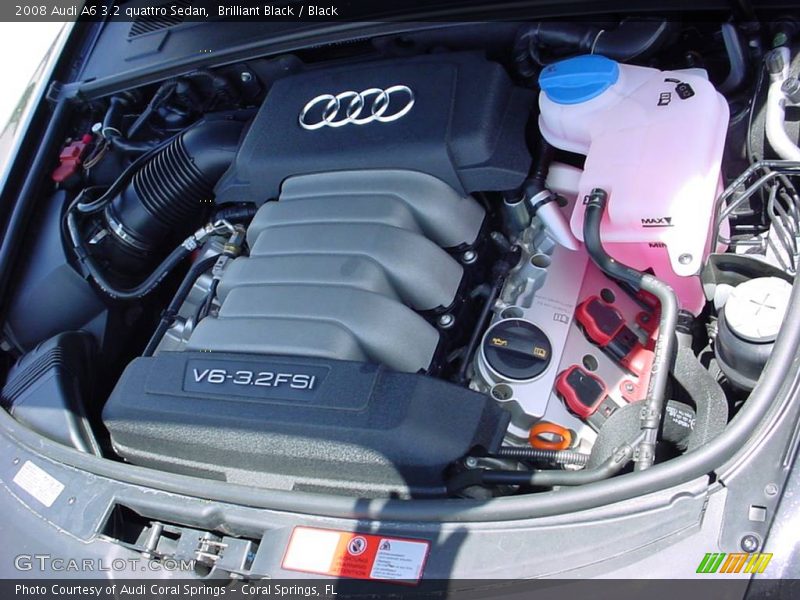 Brilliant Black / Black 2008 Audi A6 3.2 quattro Sedan