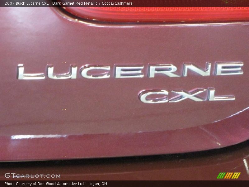 Dark Garnet Red Metallic / Cocoa/Cashmere 2007 Buick Lucerne CXL