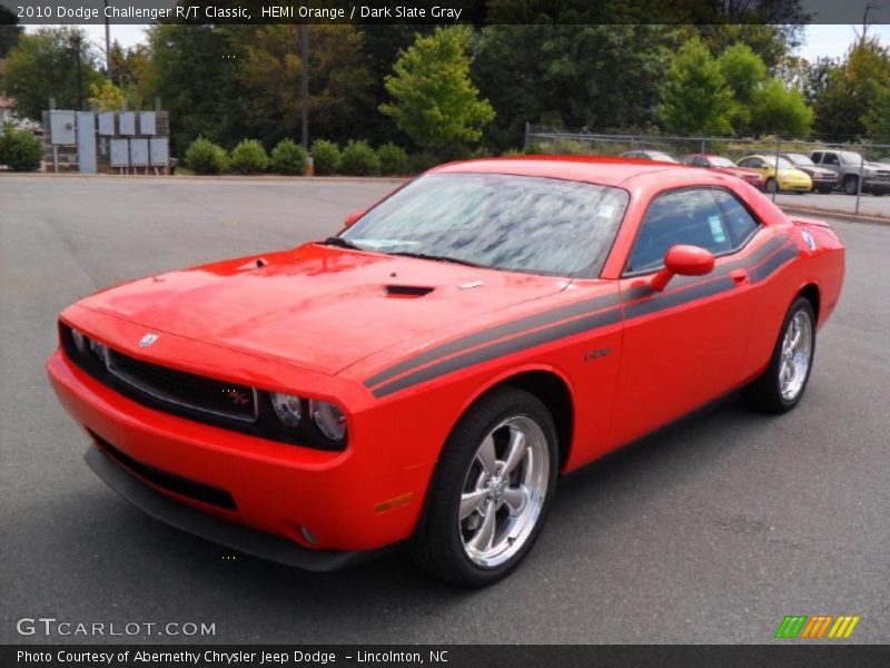 HEMI Orange / Dark Slate Gray 2010 Dodge Challenger R/T Classic