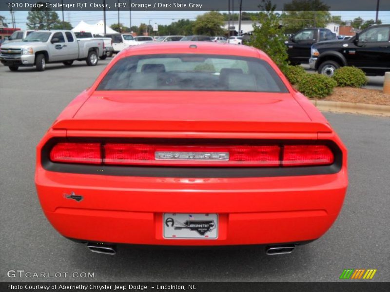 HEMI Orange / Dark Slate Gray 2010 Dodge Challenger R/T Classic