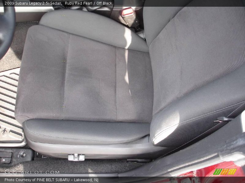 Ruby Red Pearl / Off Black 2009 Subaru Legacy 2.5i Sedan