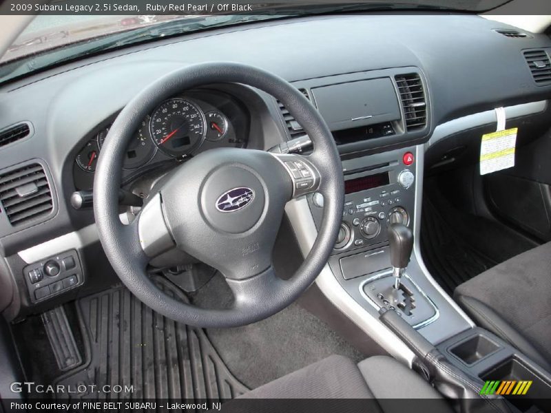 Ruby Red Pearl / Off Black 2009 Subaru Legacy 2.5i Sedan