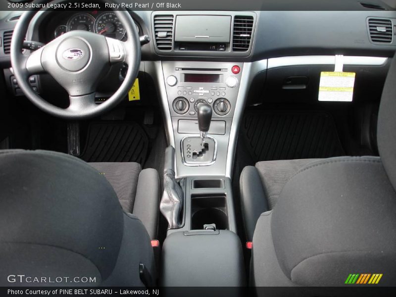 Ruby Red Pearl / Off Black 2009 Subaru Legacy 2.5i Sedan