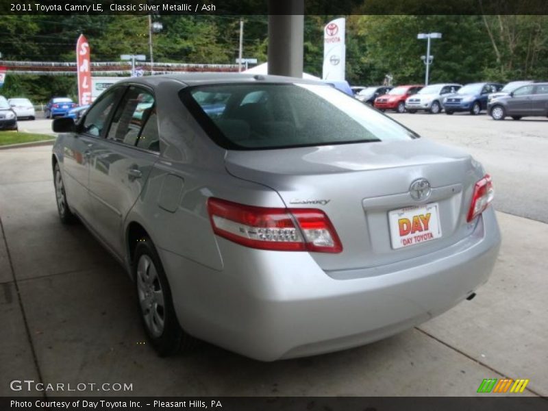 Classic Silver Metallic / Ash 2011 Toyota Camry LE