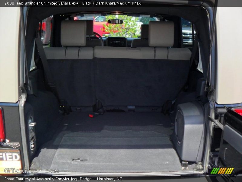 Black / Dark Khaki/Medium Khaki 2008 Jeep Wrangler Unlimited Sahara 4x4
