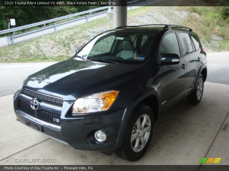 Black Forest Pearl / Ash Gray 2010 Toyota RAV4 Limited V6 4WD