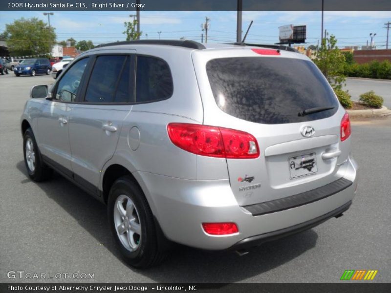 Bright Silver / Gray 2008 Hyundai Santa Fe GLS