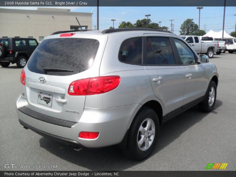 Bright Silver / Gray 2008 Hyundai Santa Fe GLS