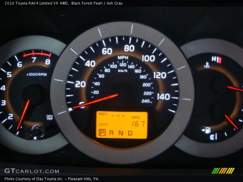Black Forest Pearl / Ash Gray 2010 Toyota RAV4 Limited V6 4WD