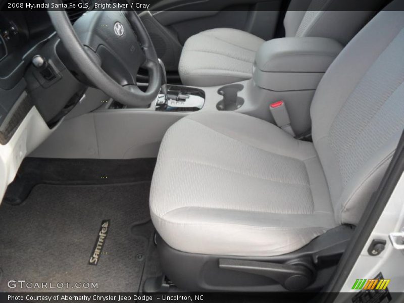 Bright Silver / Gray 2008 Hyundai Santa Fe GLS