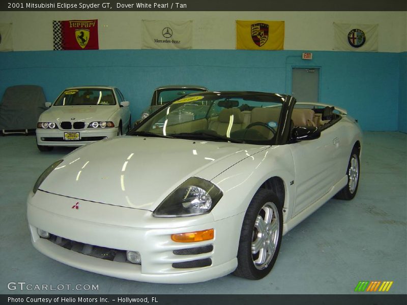 Dover White Pearl / Tan 2001 Mitsubishi Eclipse Spyder GT