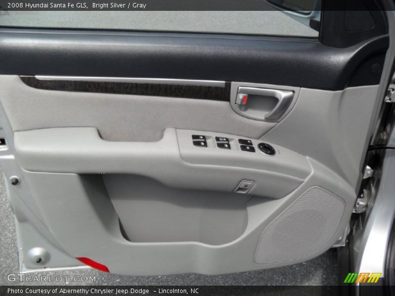 Bright Silver / Gray 2008 Hyundai Santa Fe GLS