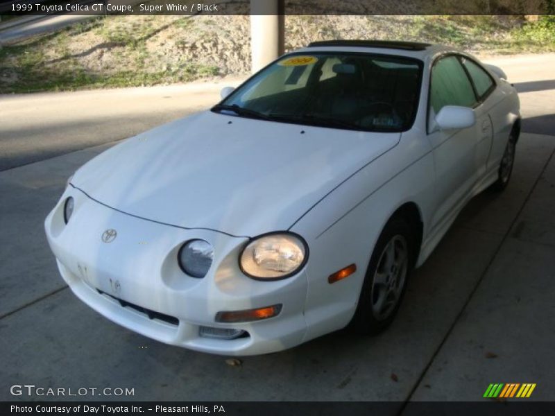 Super White / Black 1999 Toyota Celica GT Coupe