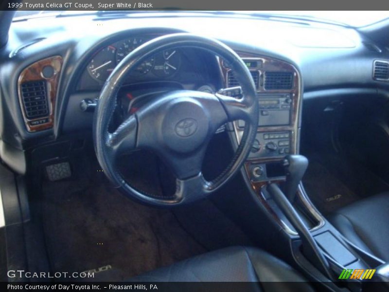 Super White / Black 1999 Toyota Celica GT Coupe
