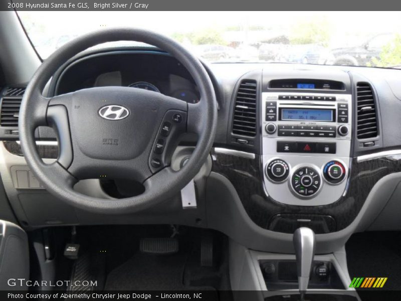 Bright Silver / Gray 2008 Hyundai Santa Fe GLS
