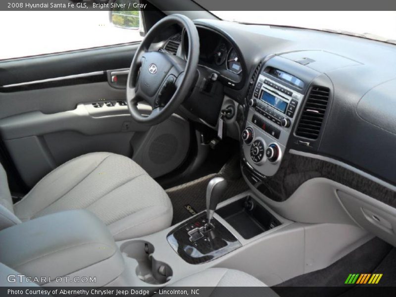 Bright Silver / Gray 2008 Hyundai Santa Fe GLS