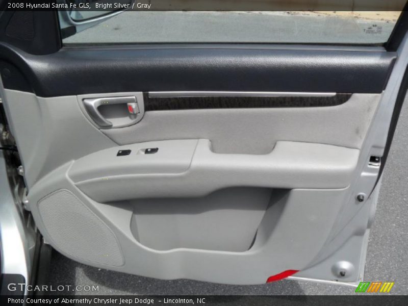 Bright Silver / Gray 2008 Hyundai Santa Fe GLS