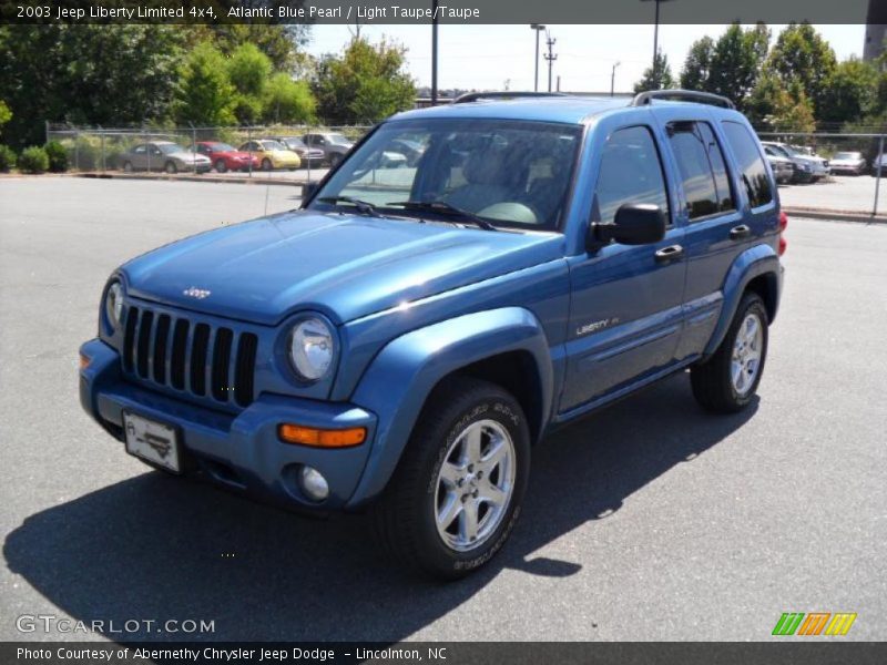 Atlantic Blue Pearl / Light Taupe/Taupe 2003 Jeep Liberty Limited 4x4