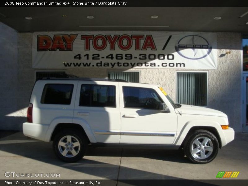 Stone White / Dark Slate Gray 2008 Jeep Commander Limited 4x4