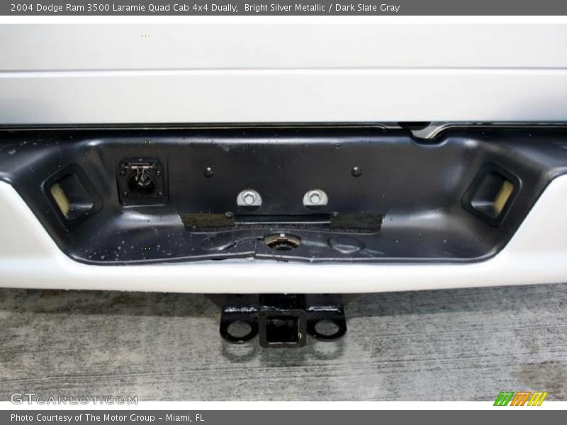 Bright Silver Metallic / Dark Slate Gray 2004 Dodge Ram 3500 Laramie Quad Cab 4x4 Dually