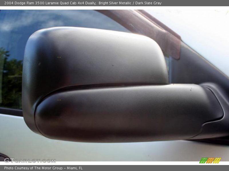 Bright Silver Metallic / Dark Slate Gray 2004 Dodge Ram 3500 Laramie Quad Cab 4x4 Dually