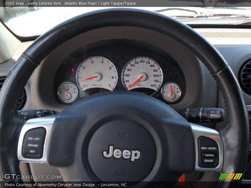 Atlantic Blue Pearl / Light Taupe/Taupe 2003 Jeep Liberty Limited 4x4