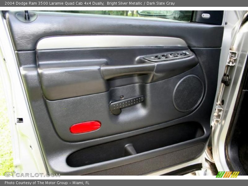 Bright Silver Metallic / Dark Slate Gray 2004 Dodge Ram 3500 Laramie Quad Cab 4x4 Dually