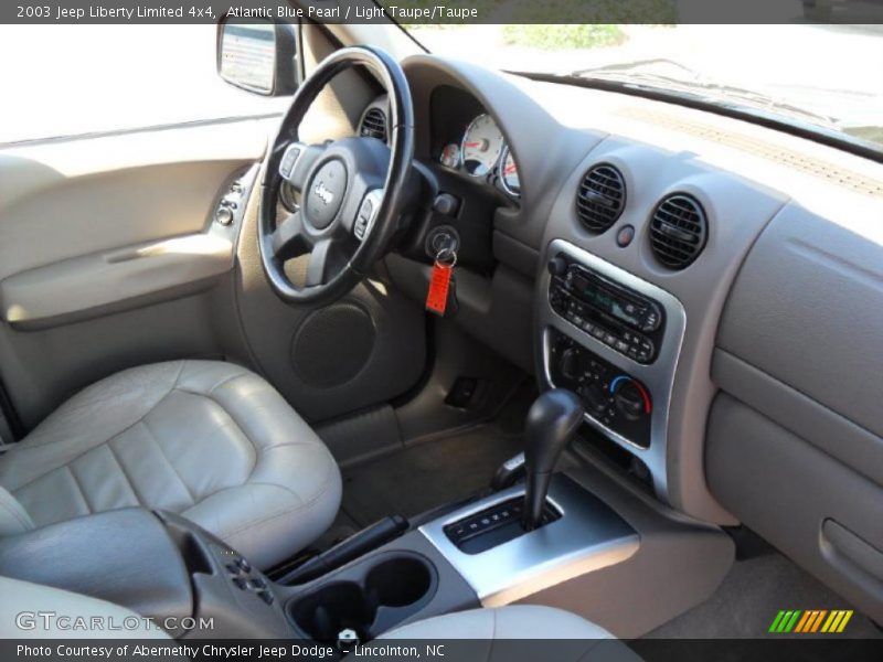 Atlantic Blue Pearl / Light Taupe/Taupe 2003 Jeep Liberty Limited 4x4