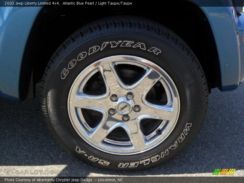 Atlantic Blue Pearl / Light Taupe/Taupe 2003 Jeep Liberty Limited 4x4