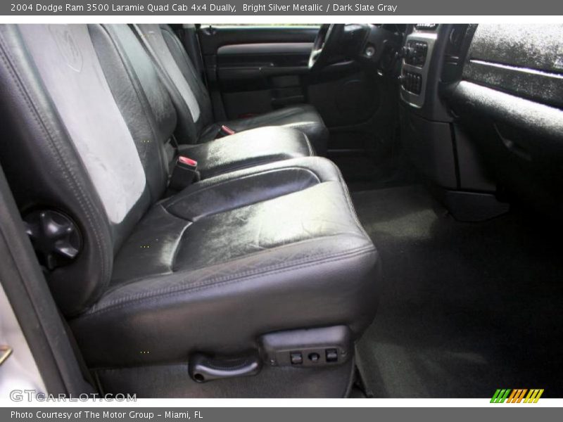 Bright Silver Metallic / Dark Slate Gray 2004 Dodge Ram 3500 Laramie Quad Cab 4x4 Dually