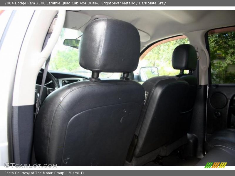 Bright Silver Metallic / Dark Slate Gray 2004 Dodge Ram 3500 Laramie Quad Cab 4x4 Dually