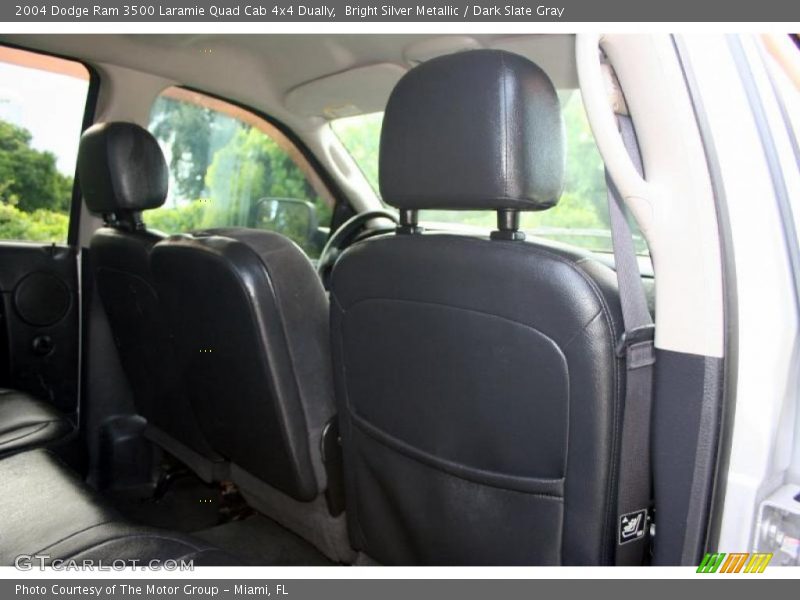 Bright Silver Metallic / Dark Slate Gray 2004 Dodge Ram 3500 Laramie Quad Cab 4x4 Dually