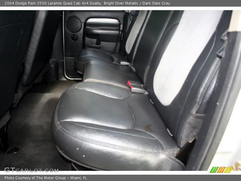 Bright Silver Metallic / Dark Slate Gray 2004 Dodge Ram 3500 Laramie Quad Cab 4x4 Dually