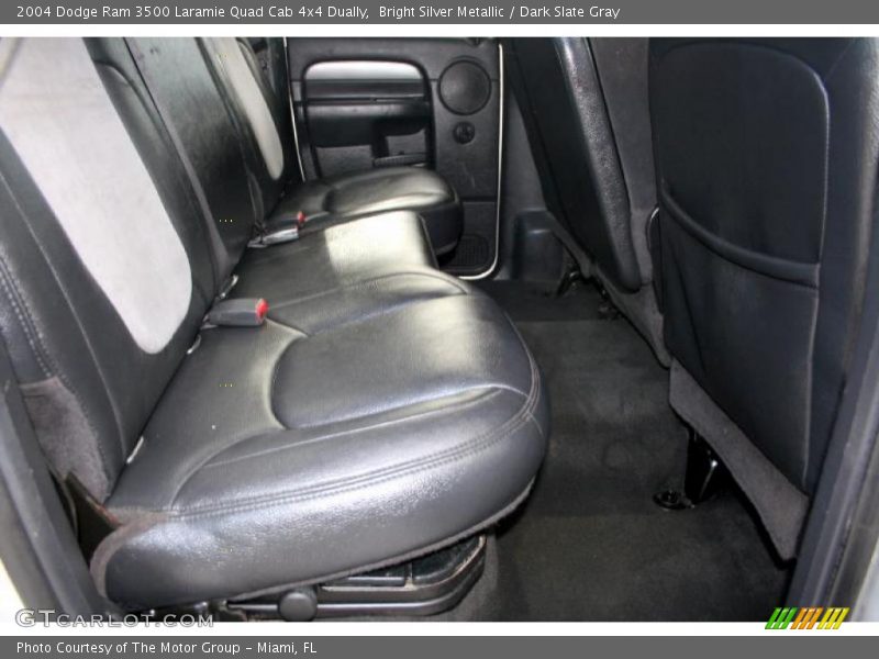 Bright Silver Metallic / Dark Slate Gray 2004 Dodge Ram 3500 Laramie Quad Cab 4x4 Dually
