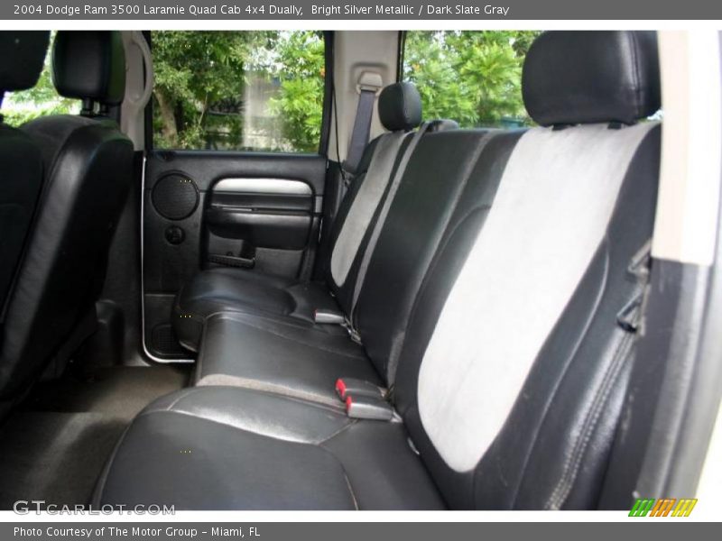 Bright Silver Metallic / Dark Slate Gray 2004 Dodge Ram 3500 Laramie Quad Cab 4x4 Dually
