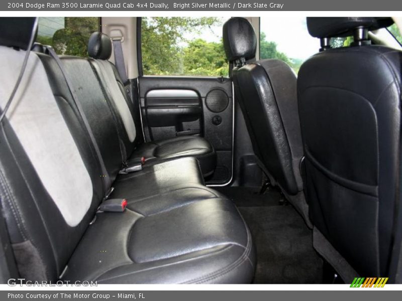Bright Silver Metallic / Dark Slate Gray 2004 Dodge Ram 3500 Laramie Quad Cab 4x4 Dually