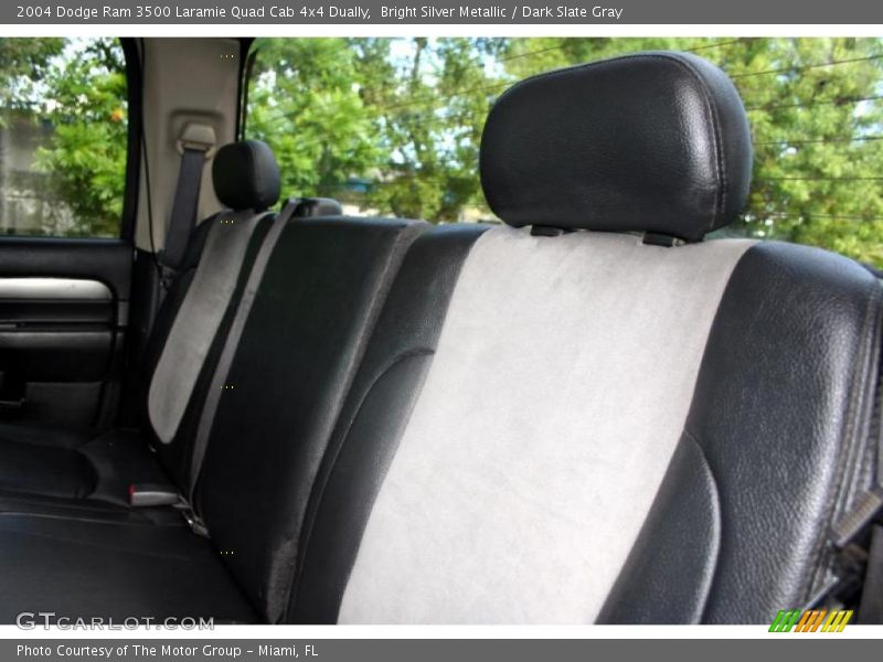 Bright Silver Metallic / Dark Slate Gray 2004 Dodge Ram 3500 Laramie Quad Cab 4x4 Dually