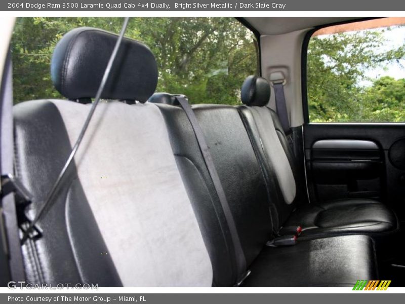 Bright Silver Metallic / Dark Slate Gray 2004 Dodge Ram 3500 Laramie Quad Cab 4x4 Dually