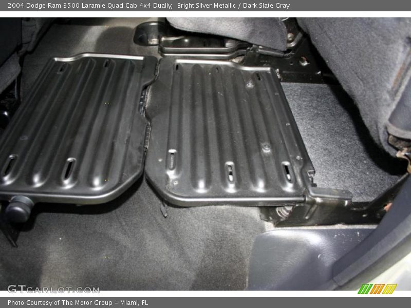 Bright Silver Metallic / Dark Slate Gray 2004 Dodge Ram 3500 Laramie Quad Cab 4x4 Dually