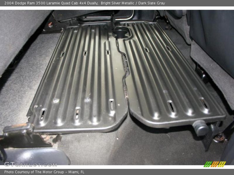 Bright Silver Metallic / Dark Slate Gray 2004 Dodge Ram 3500 Laramie Quad Cab 4x4 Dually