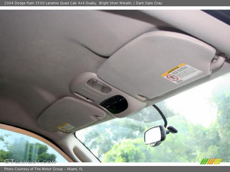 Bright Silver Metallic / Dark Slate Gray 2004 Dodge Ram 3500 Laramie Quad Cab 4x4 Dually