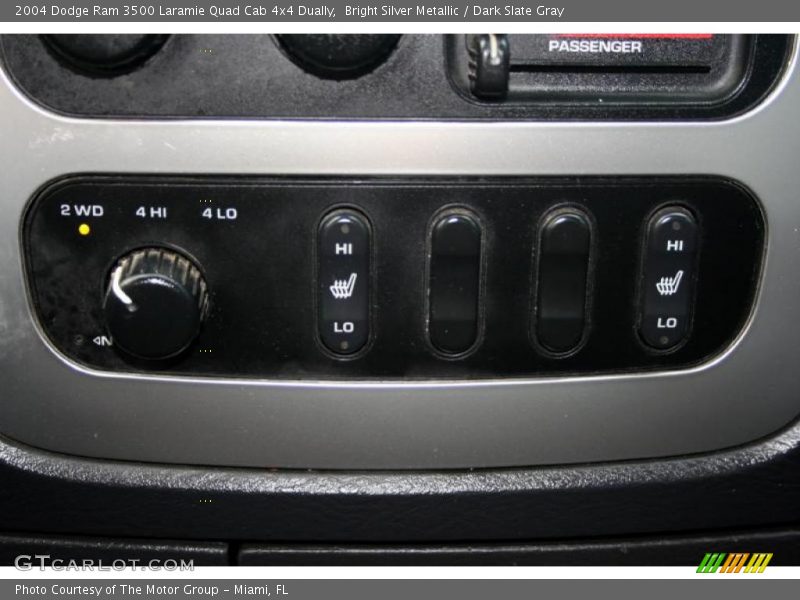 Bright Silver Metallic / Dark Slate Gray 2004 Dodge Ram 3500 Laramie Quad Cab 4x4 Dually