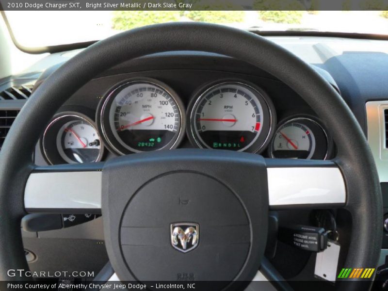 Bright Silver Metallic / Dark Slate Gray 2010 Dodge Charger SXT