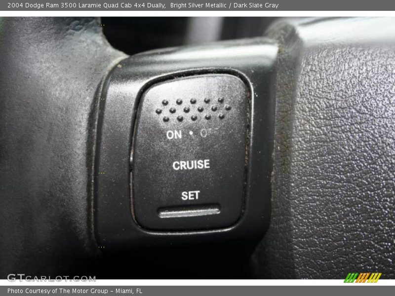 Bright Silver Metallic / Dark Slate Gray 2004 Dodge Ram 3500 Laramie Quad Cab 4x4 Dually